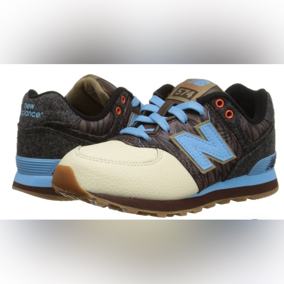 New Balance 574 Sneakers – size 7 – Brown/Blue – Great Condition - Picture 1 of 7